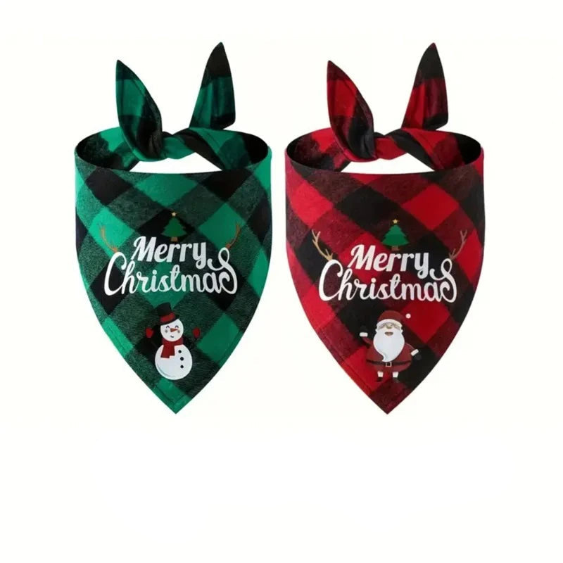 Christmas Pet Triangle Scarf