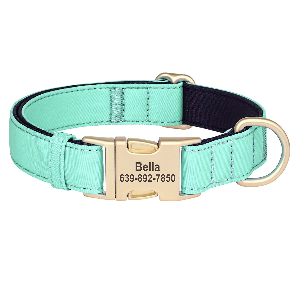 Personalised Nylon Dog Collar with Free Engraving