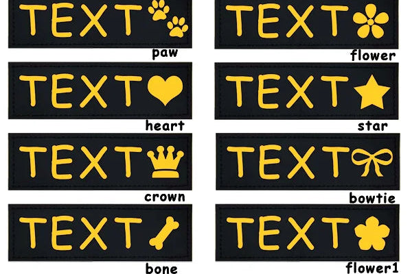 Personalized Harness Patches (Set of 2)