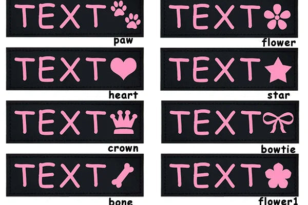 Personalized Harness Patches (Set of 2)