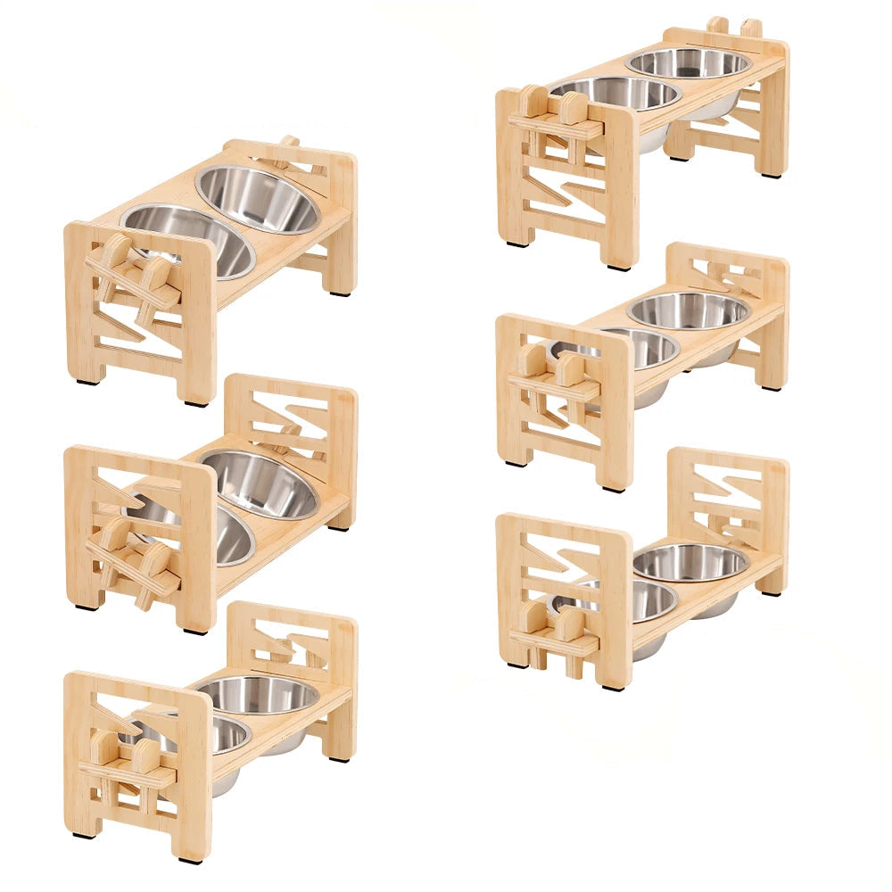Elevated Small Dog Feeder Stand