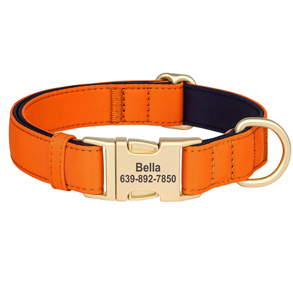 Personalised Nylon Dog Collar with Free Engraving