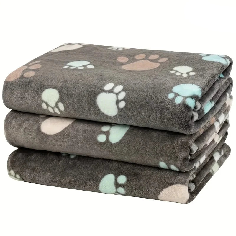 3-Pack Soft Fleece Pet Blankets