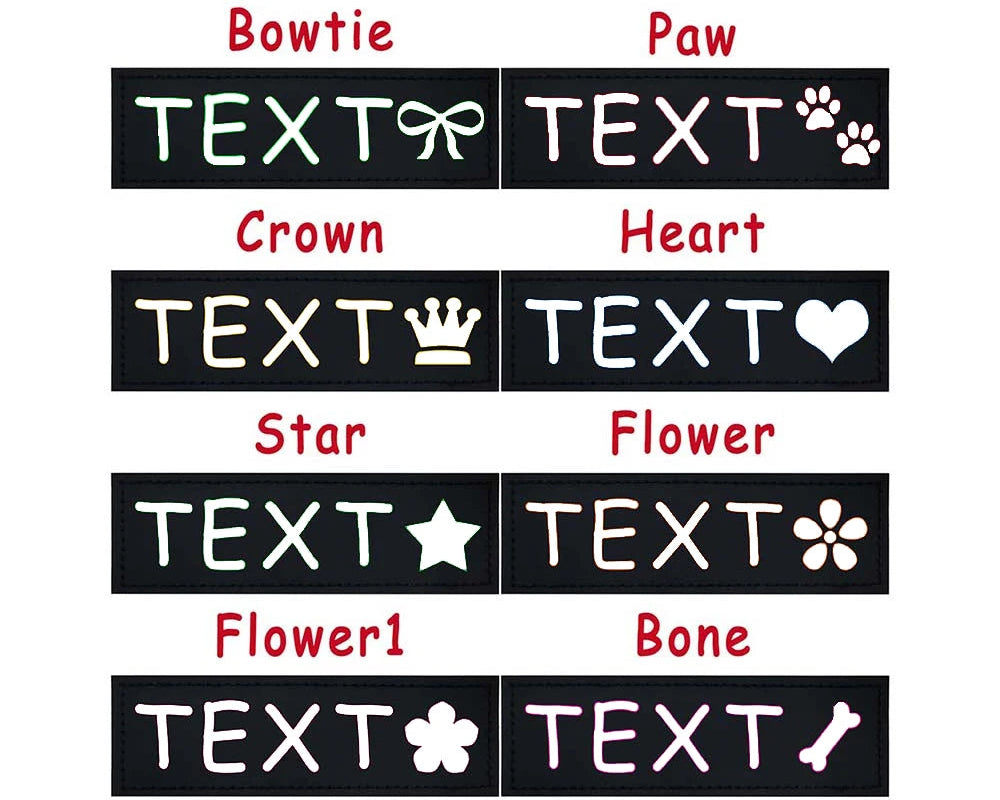 Personalized Harness Patches (Set of 2)