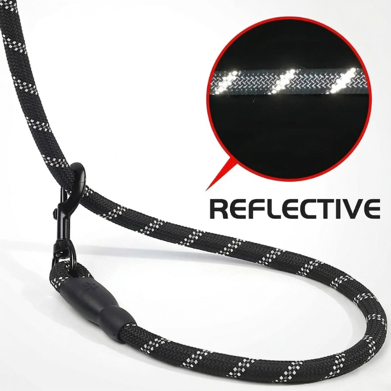 Reflective Braided Dog Lead