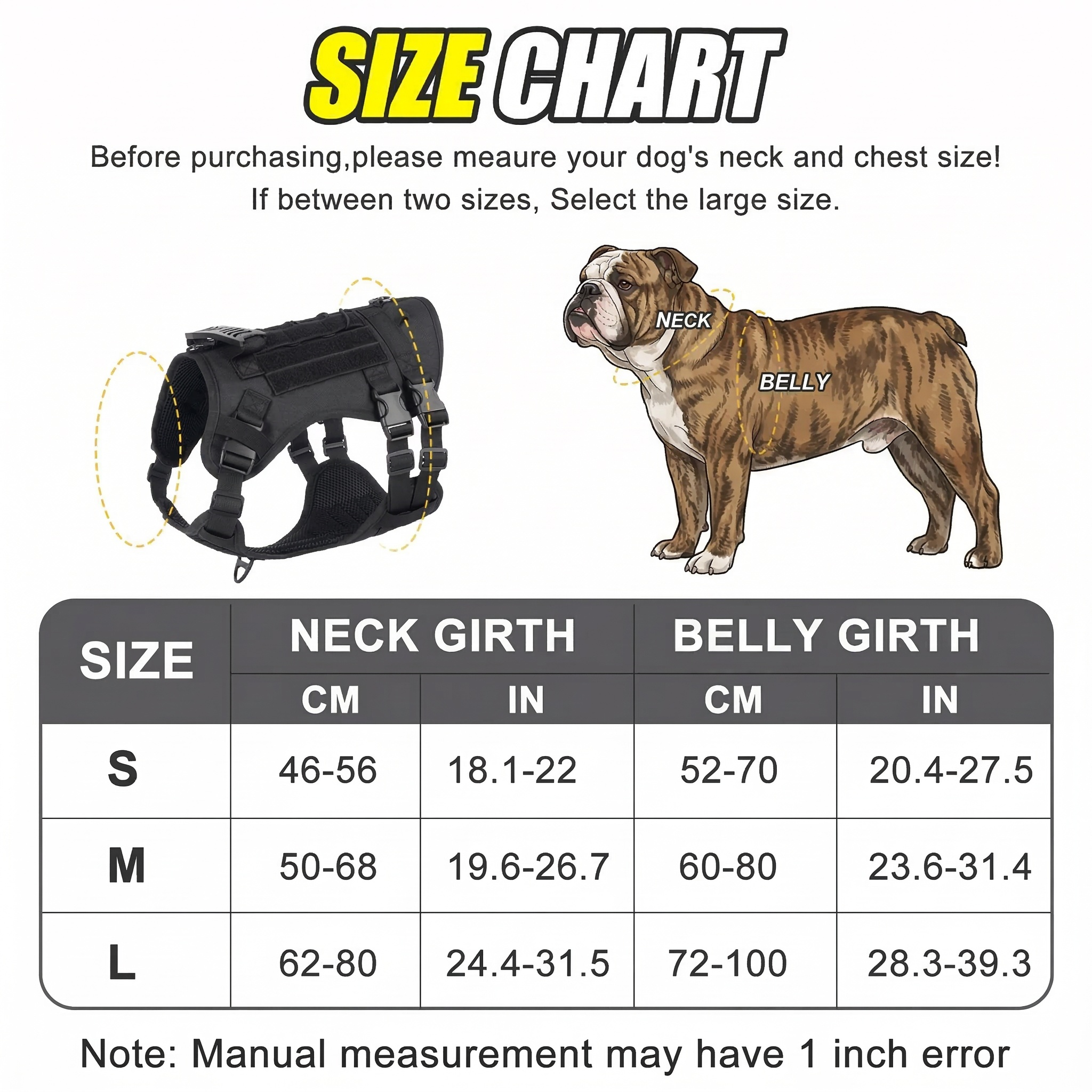 Heavy Duty Tactical No Pull Harness Vest