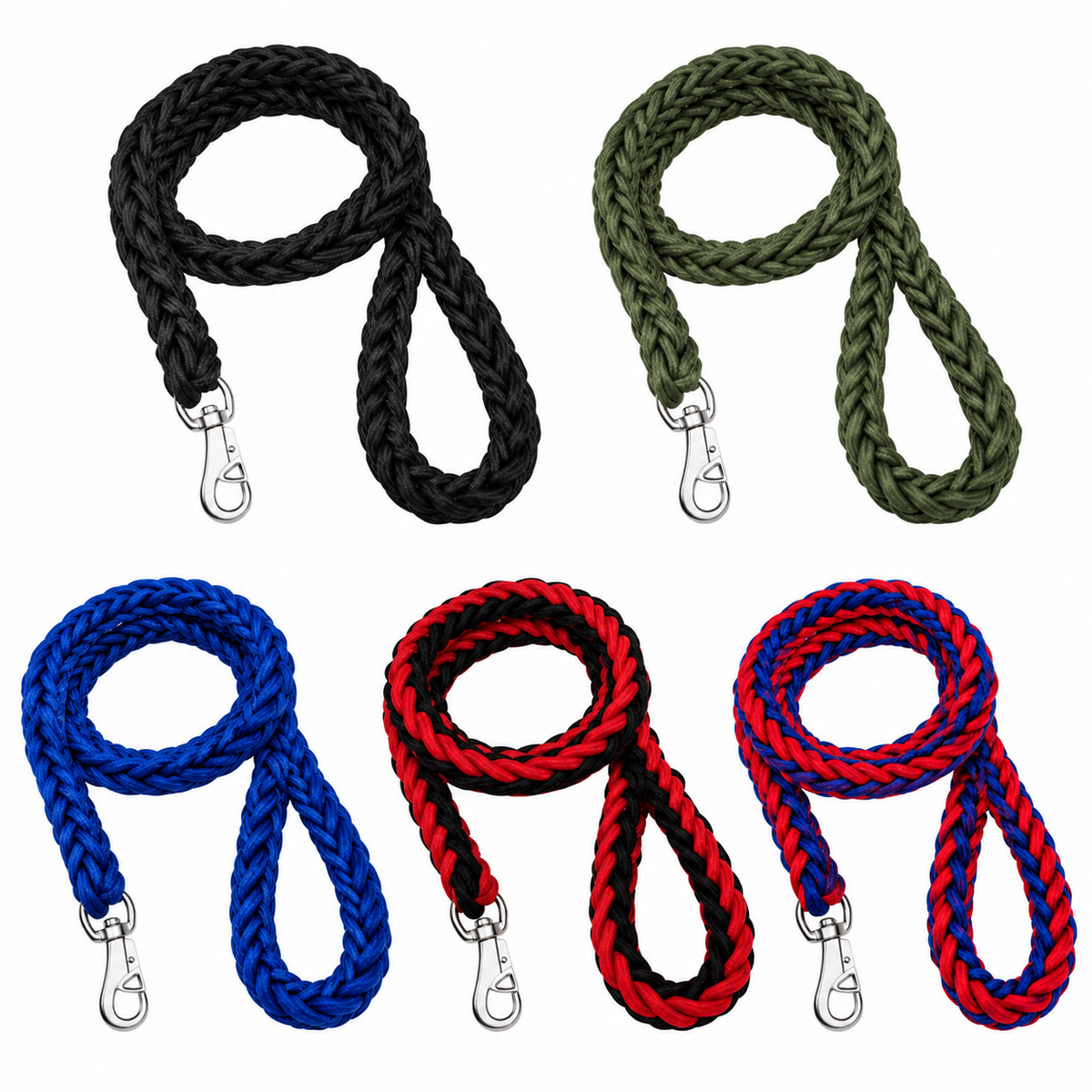 Heavy-Duty Braided Nylon Dog Lead