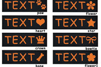Orange Text & Icon