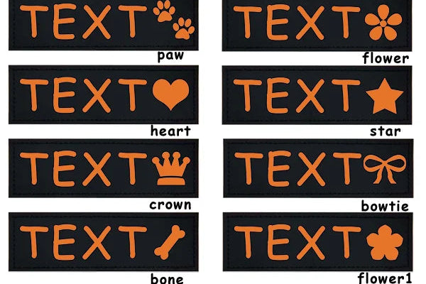Personalized Harness Patches (Set of 2)