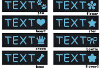 Blue Text & Icon
