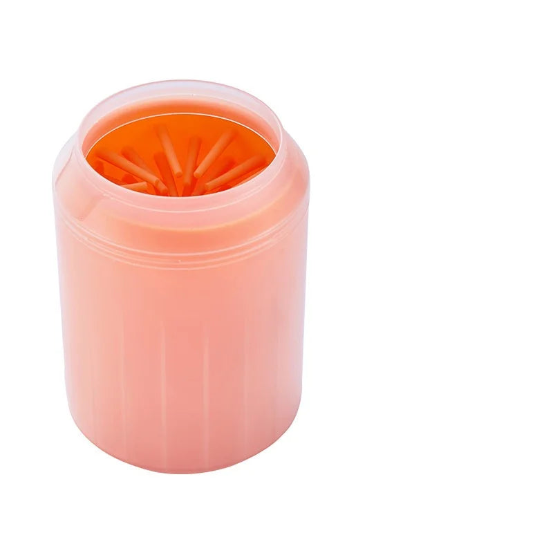 Portable Dog Paw Cleaner Cup with Soft Silicone Brush