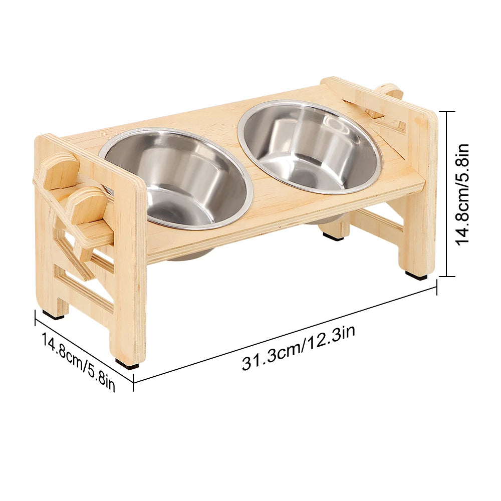 Elevated Small Dog Feeder Stand