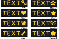 Yellow Text & Icon