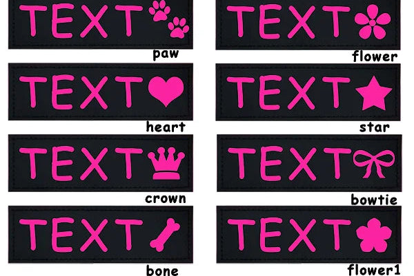 Personalized Harness Patches (Set of 2)