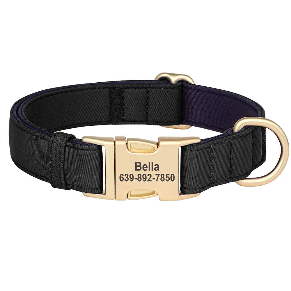 Personalised Nylon Dog Collar with Free Engraving