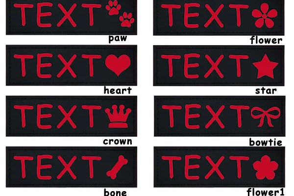Personalized Harness Patches (Set of 2)