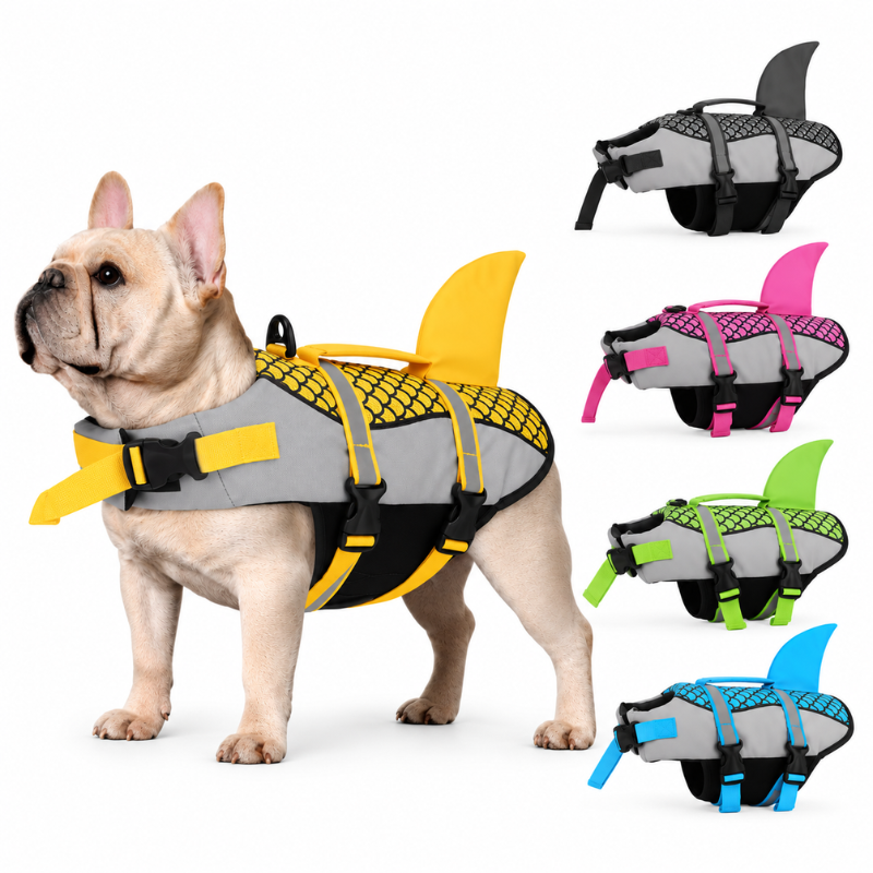 Shark Fin Dog Life Jacket Swim Vest