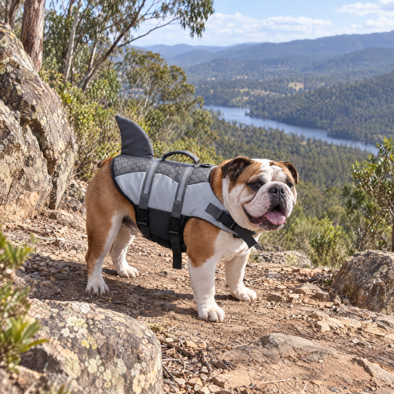Shark Fin Dog Life Jacket Swim Vest
