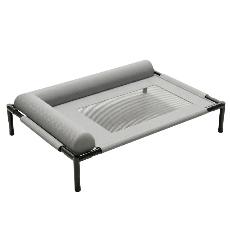 Raised Breathable Dog Bed with Removable Cushion